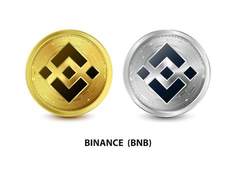 Juego de monedas de oro y plata BINANCE BNB Moneda digital Símbolo de