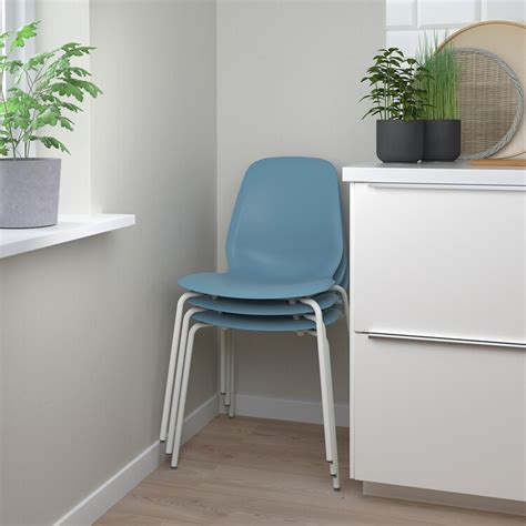 LidÅs Chair Bluesefast White Ikea