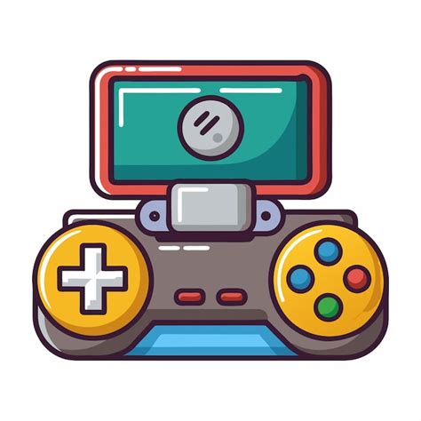 Jugador De Consola De Juegos Icono Vectorial De Dibujos Animados