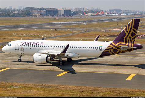 VT TNK Vistara Airbus A320 251N Photo By Aneesh Bapaye ID 1251529