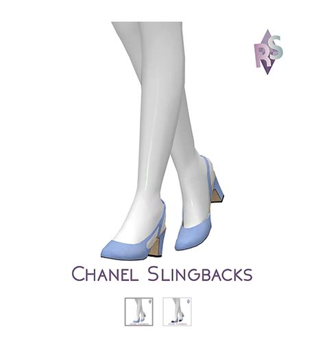 Renorasimsxslydyfshoeschaneltheslingback Sims New The Sims Cc