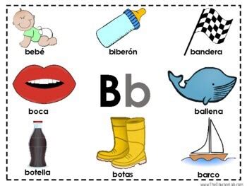 Alphabet Vocabulary Book in Spanish Mi Libro del Alfabeto en Español