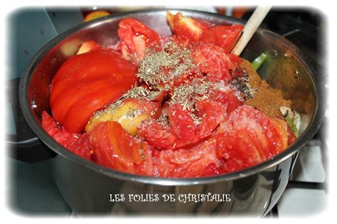 Coulis De Tomates Pour Pizzas En Conserves Les Folies De Christalie