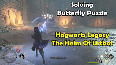 The Helm Of Urtkot Hogwarts Legacy Gameplay Butterfly Puzzle