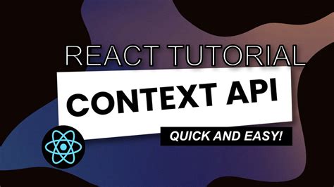 React Context Api Tutorial Quick And Easy Youtube