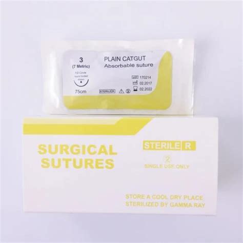 Disposable Absorbable Surgical Suture With Needle Polyglycolic Acid