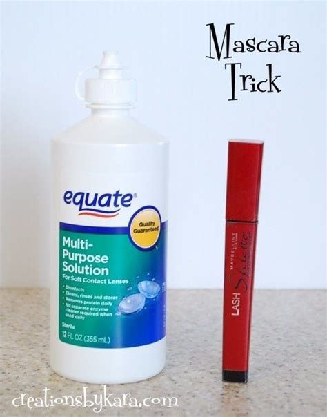 Add A Couple Drops Of Saline Solution To Your Mascara When It Starts To