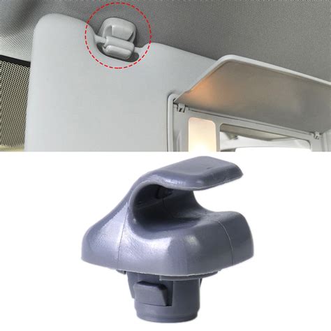 DWCX Grey Sun Visor Sunvisor Clip Hook Bracket Hanger 88217S01A01ZA