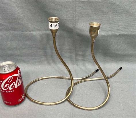 Pair Mcm Towle Sterling Weighted Candlestick Holders Dixon S Auction