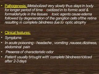 Toxic amblyopia | PPT