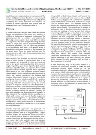 Irjet Swarm Robotics And Their Potential To Be Applied In Real Life