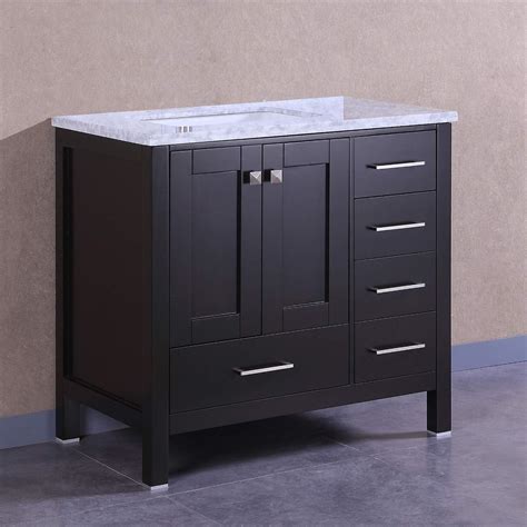 Buy Eviva Aberdeen 36 Inch Espresso Transitional Bathroom Vanity With