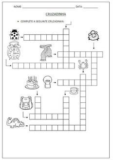 Cruzadinhas Legais Para AlfabetizaÇÃo No Jeito De Imprimir