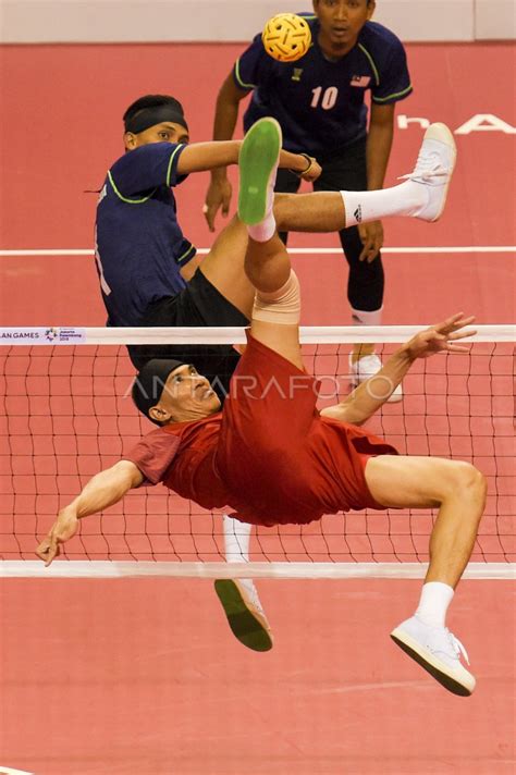 Sepak Takraw Putra Beregu Final Antara Foto