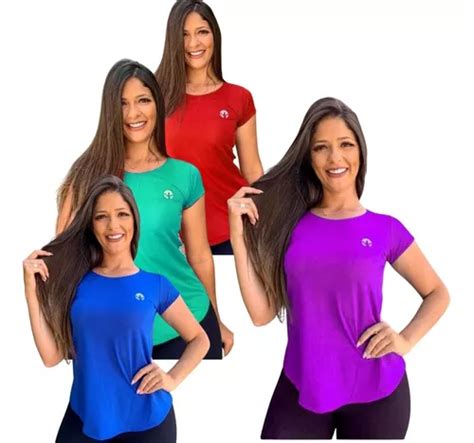 Kit Blusas Feminina Fitness Dry Fit Camiseta Academia Mercadolivre