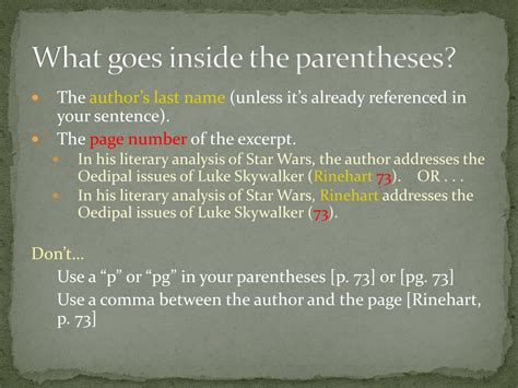 Ppt Parenthetical Citations Powerpoint Presentation Free Download