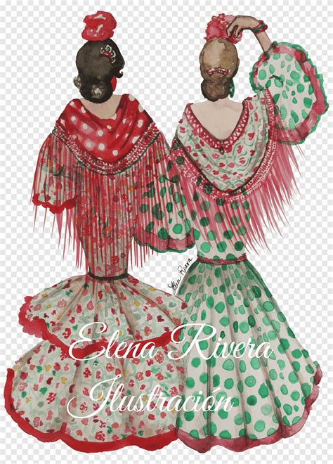 Flamenco Traje De Flamenca Dibujo Baile Pintura Trajes Flamencos