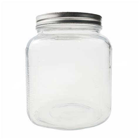 Clear Round Glass Cookie Jar 45 Litre Medtra S Pte Ltd