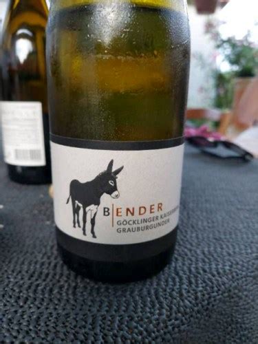 Weingut Bender G Cklinger Kaiserberg Grauburgunder Vivino Us