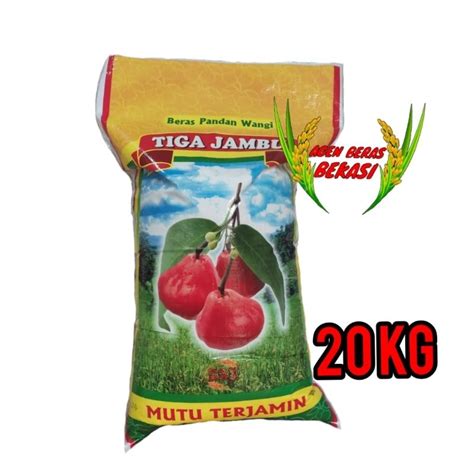 Jual BERAS PANDAN WANGI SUPER TIGA JAMBU 5KG 10KG 20KG Shopee Indonesia