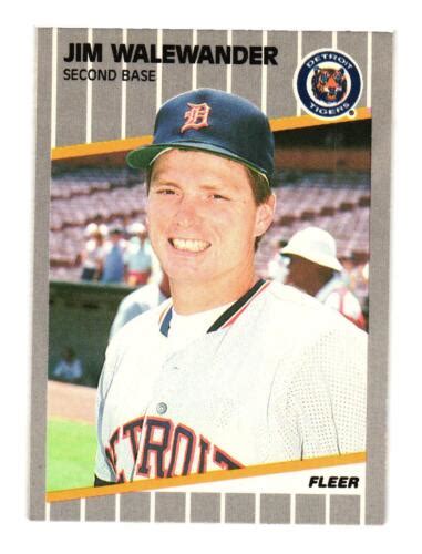 1989 Fleer 150 Jim Walewander Detroit Tigers Ebay