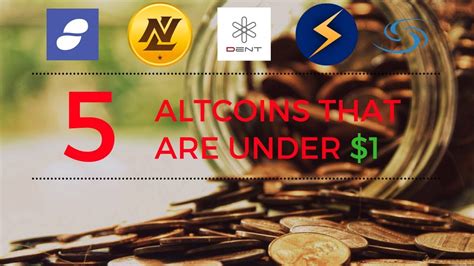 Top 5 Altcoins UNDER 1 YouTube