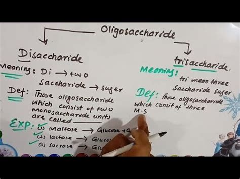 classification of oligosaccharide || disaccharide and trisaccharide ...