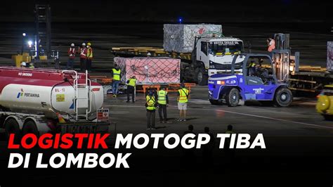 200 Ton Logistik MotoGP Mandalika Tiba Di Lombok Dikawal Ketat TNI