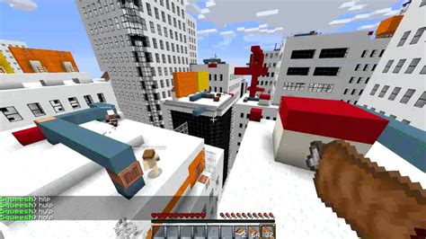 Minecraft Parkour Mirrors Edge W Friends Youtube