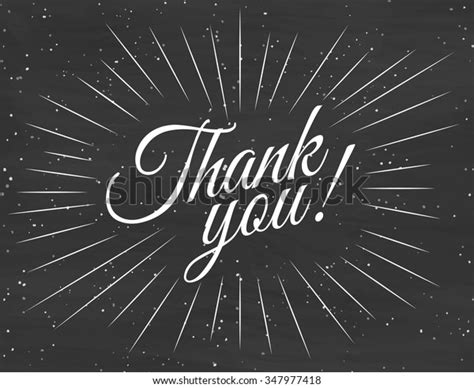 Thank You Card Black Background Stock Vector (Royalty Free) 347977418 ...