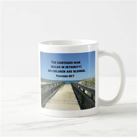 Proverbs The Righteous Man Walks In Integrity Coffee Mug Zazzle