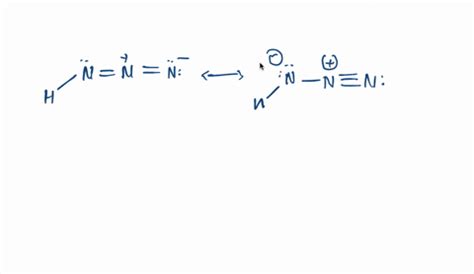 SOLVED:(a) Write two plausible resonance structures for hydrazoic acid ...