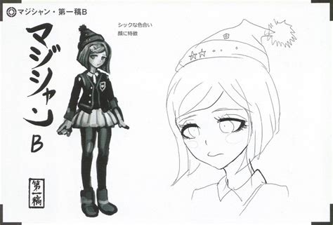 Image Art Book Scan Danganronpa V3 Character Designs Betas Himiko