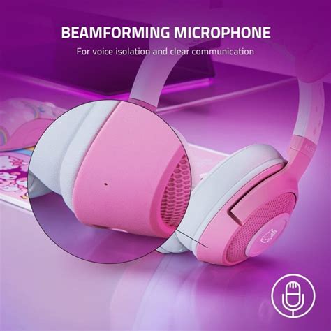 Razer Kraken Bluetooth Kitty Auriculares Gaming Inalámbricos Blanco