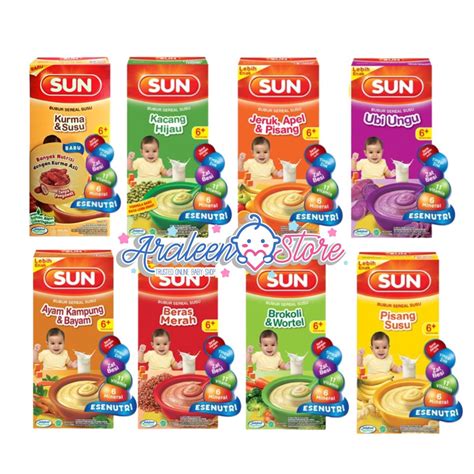 Jual Sun Bubur Bayi Mpasi Bulan Bubur Sun Kemasan Kotak Sachet