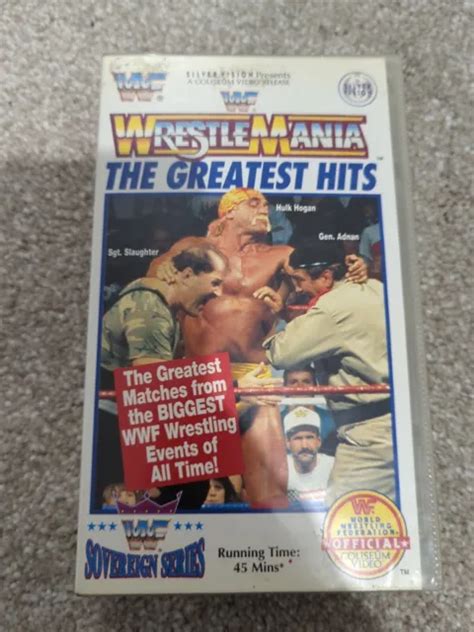 WWF WWE WRESTLEMANIA The Greatest Hits VHS 1992 Hulk Hogan Macho Man