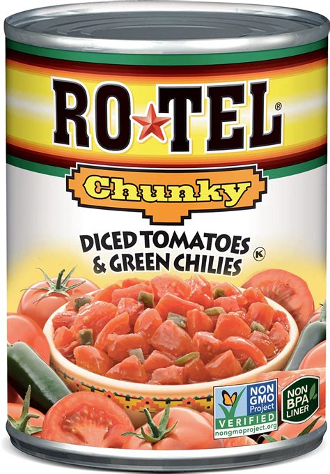 Rotel Tomato And Green Chilies Diced 10 Ounce Cans Pack