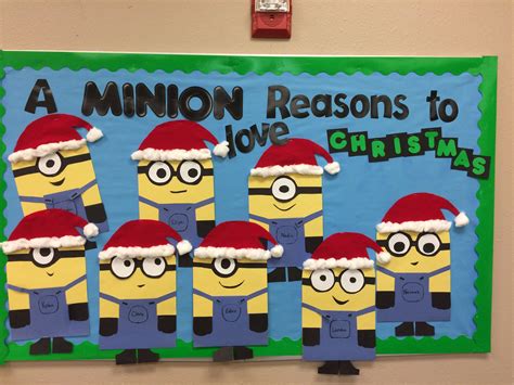 Change For Christmasminion Christmas Bulletin Board Christmas