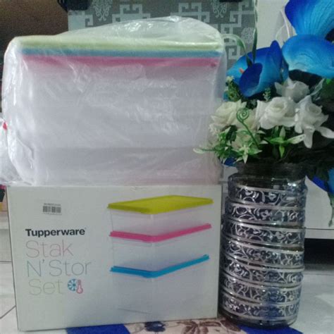 Jual Tupperware Stak N Stor Set Shopee Indonesia