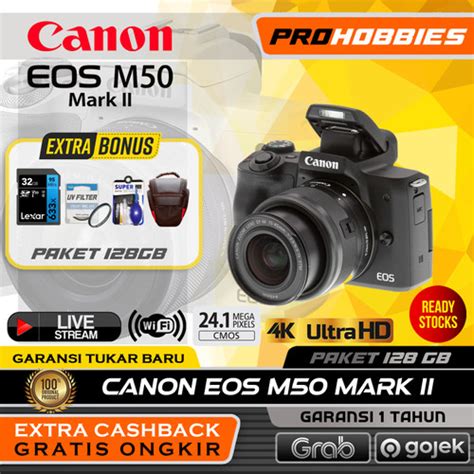 Promo Canon Eos M50 Mark Ii Kit 15 45mm Camera Mirrorless M50 Ii