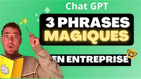 Utilisez chat GPT efficacement en entreprise grâce à ces phrases