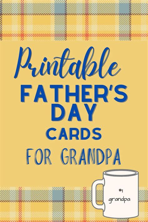 Printable Fathers Day Cards For Grandpa Fathers Day T For