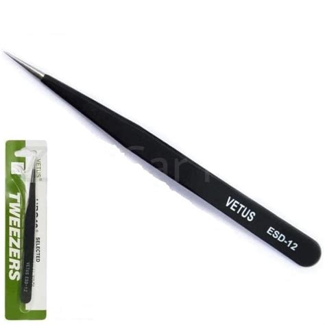 Jual ZEN Pinset Vetus Tweezer Tweezers Lurus Lancip ESD 12 135mm 13 5cm