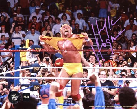 Hulk Hogan Signed Wwe X Photo Cojo Coa Pristine Auction