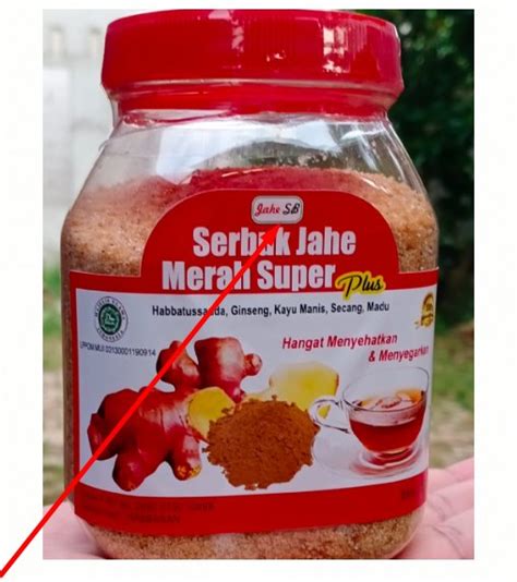 Jual Serbuk Jahe Merah Super Plus SB Oval Di Lapak Alifah Herbal