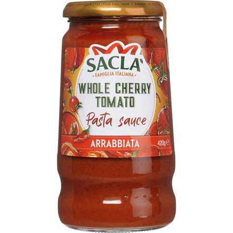 Sacla Cherry Tomato Arrabbiata Pasta Sauce 420g Woolworths