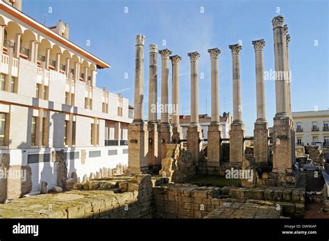 Templo Romano Roman Temple Ruins Columns Córdoba Córdoba Province