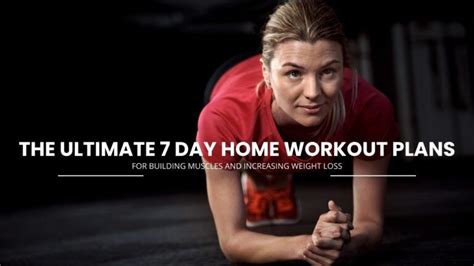 7 Day Home Workout Plan To Build Muscle And Lose Weight Wpdf