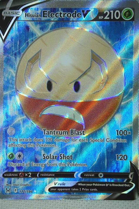 Hisuian Electrode V Full Art Lost Origin Enkeltkort Fra Pok Mon