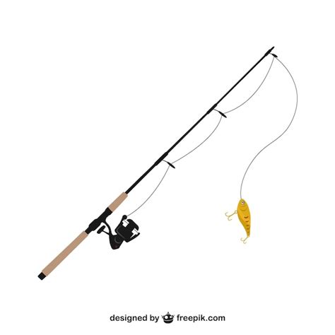 Premium Vector | Fishing rod illustration vector